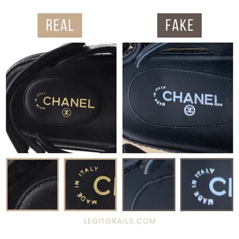 how to spot fake chanel sandals|chanel velcro sandals.